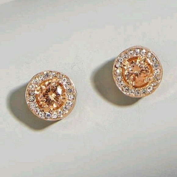 Faux Gem Rhinestone Studs - Picture 2 of 4